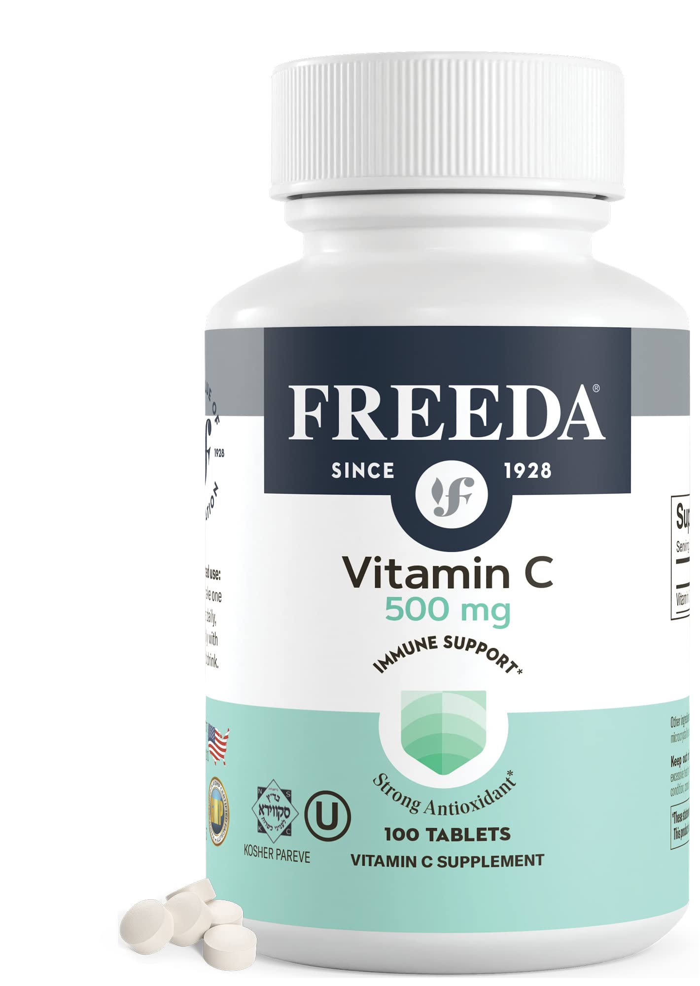 FREEDA Vitamin C 500mg tablets front view