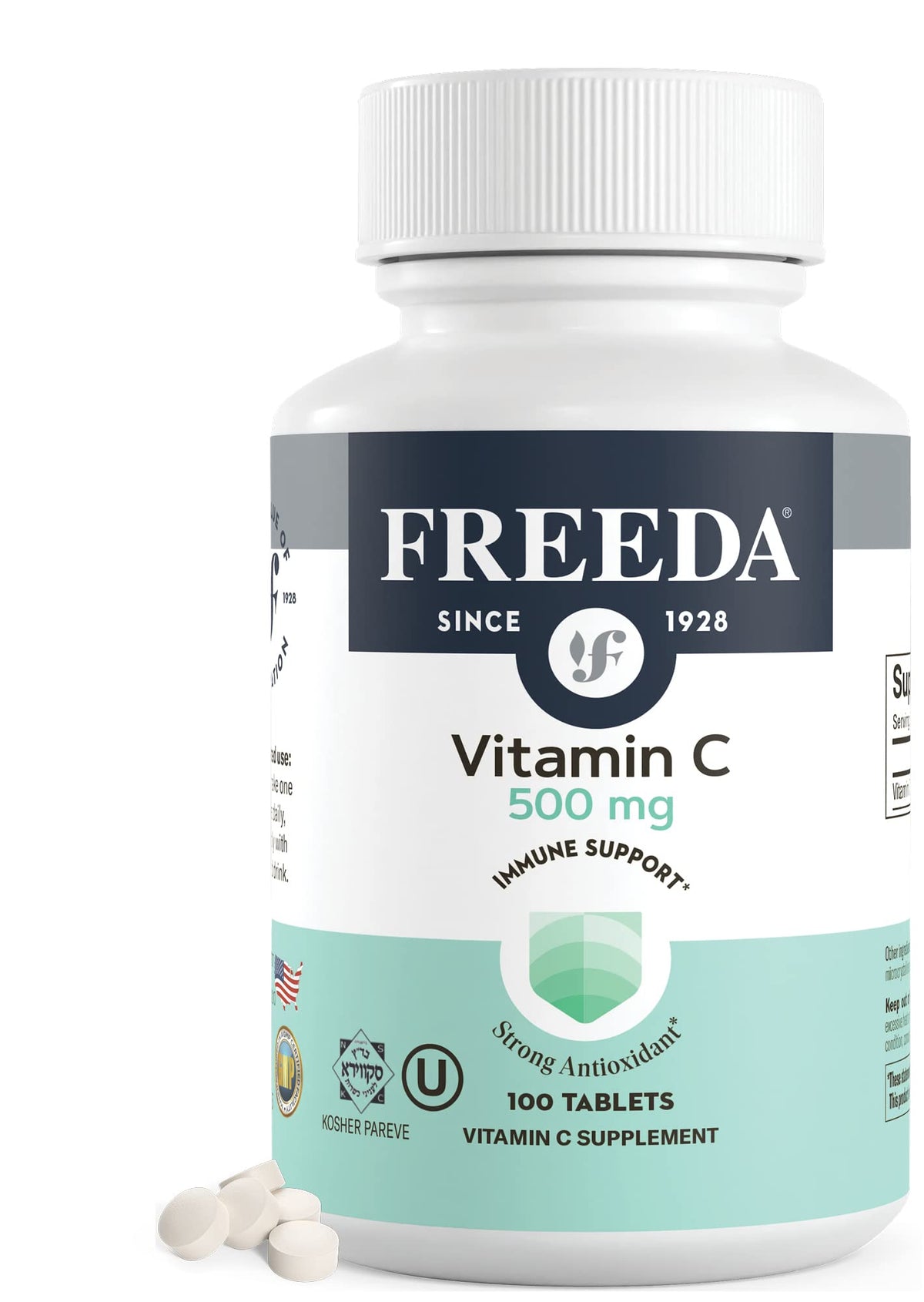 FREEDA Vitamin C 500mg tablets front view