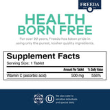 FREEDA Vitamin C 500mg tablets packaging