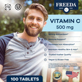FREEDA Vitamin C 500mg tablets side view