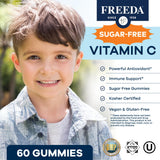 FREEDA Vitamin C Gummies for Kids packaging side view