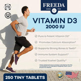 FREEDA Vitamin D3 2000 IU ingredients list