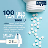 FREEDA Vitamin D3 tablets with kosher certification
