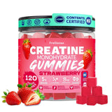 Frellanox Creatine Gummies 5,000 mg strawberry flavour front view