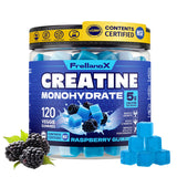 Frellanox Creatine Gummies 5g Monohydrate Blue Raspberry front view