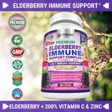 FRESH HEALTHCARE Elderberry daily wellness Support Capsules side view