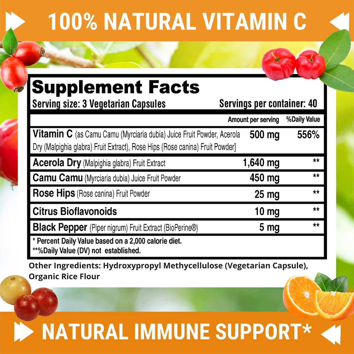 FRESH HEALTHCARE Vitamin C supplement ingredients list