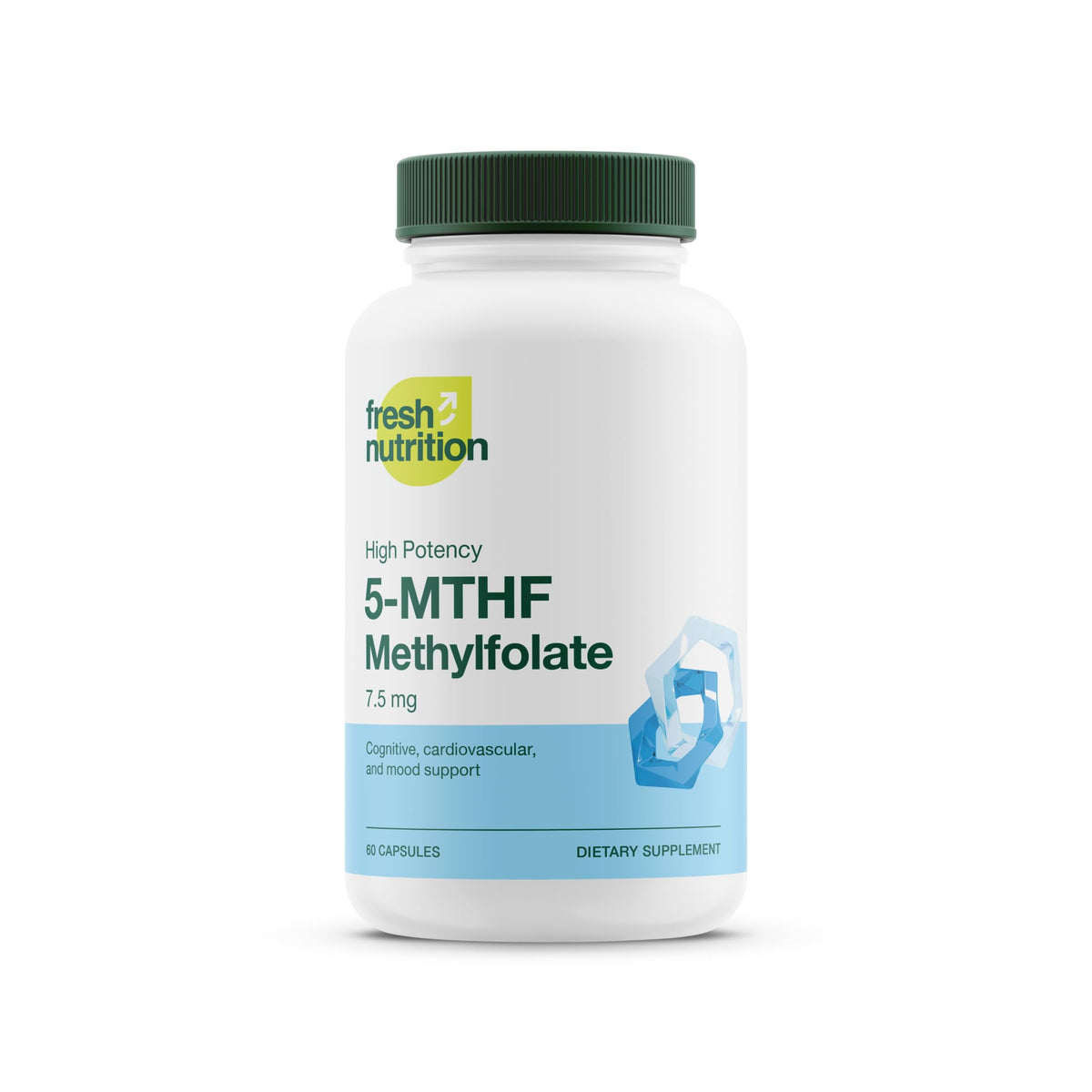 Fresh Nutrition Folic Acid 5-MTHF 90 Capsules front view