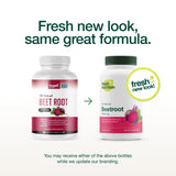Fresh Nutrition Organic Beet Root Powder Capsules 90 count bottle