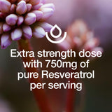 Fresh Nutrition Resveratrol Supplement 750mg capsules in hand