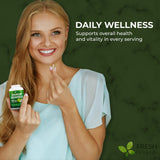 FRESHDRINKUS Soursop Capsules displayed with a measuring spoon