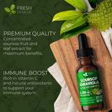 FRESHDRINKUS Soursop Extract Liquid label close-up