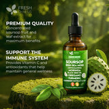 FRESHDRINKUS Soursop Leaves herbal supplement 2 fl oz bottle with dropper
