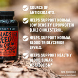 Freshfield Black Seed Oil Capsules 120g bottle side view