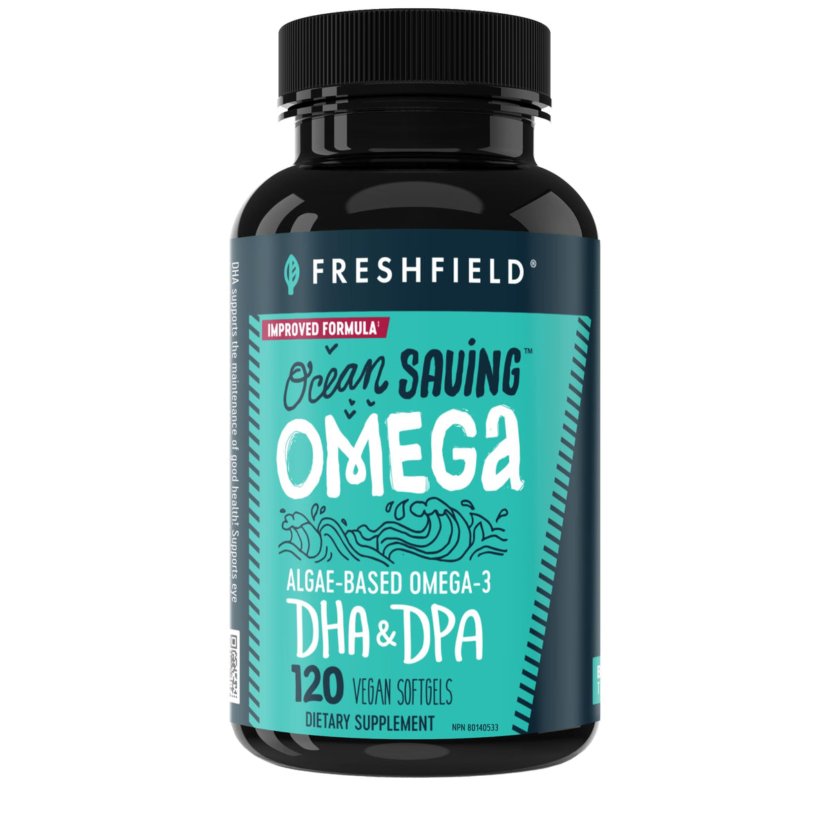 Freshfield Ocean Saving Omega DHA Softgels 500mg front view
