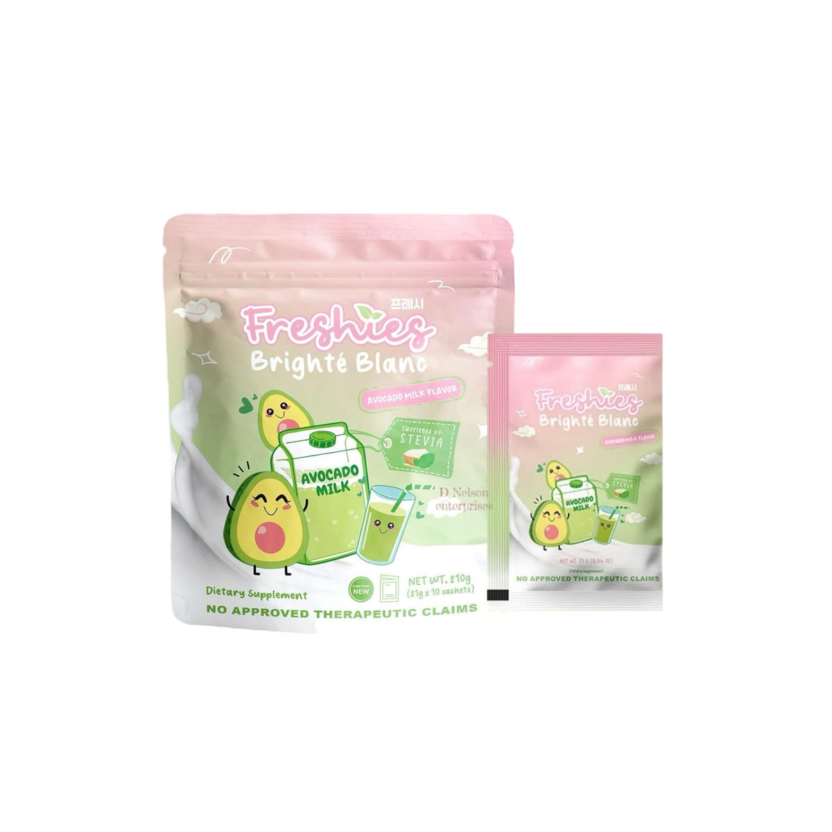 Freshies Avocado Milk Collagen Drink packaging front view