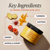Freshly Moms Radiant Daily Latte Blend 109g side view showing ingredients