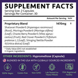 Freshly Moms Shatavari Herbal Supplement capsules on a wooden surface