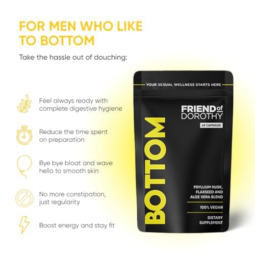 FRIEND OF DOROTHY BOTTOM Psyllium Husk Capsules side view
