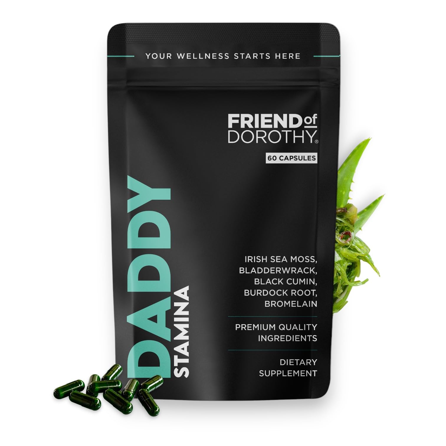 FRIEND OF DOROTHY Sea Moss Capsules 3600mg front view