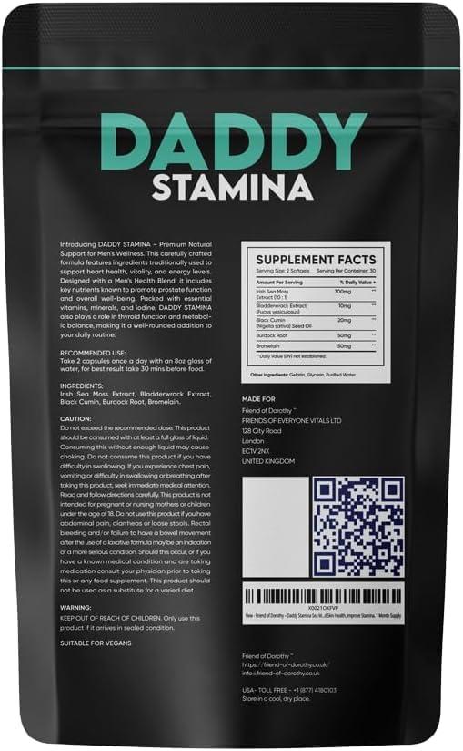 FRIEND OF DOROTHY Sea Moss Capsules 3600mg side view
