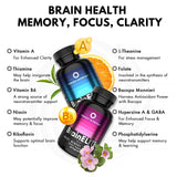 Friendly Nutrition BrainELITE Cognitive Supplement capsules on a surface