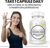 FRIENDLY VITAMINS Focused Mind Ginkgo Biloba Supplement back view