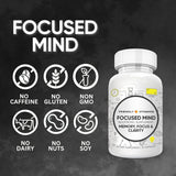 FRIENDLY VITAMINS Focused Mind Ginkgo Biloba Supplement ingredients list