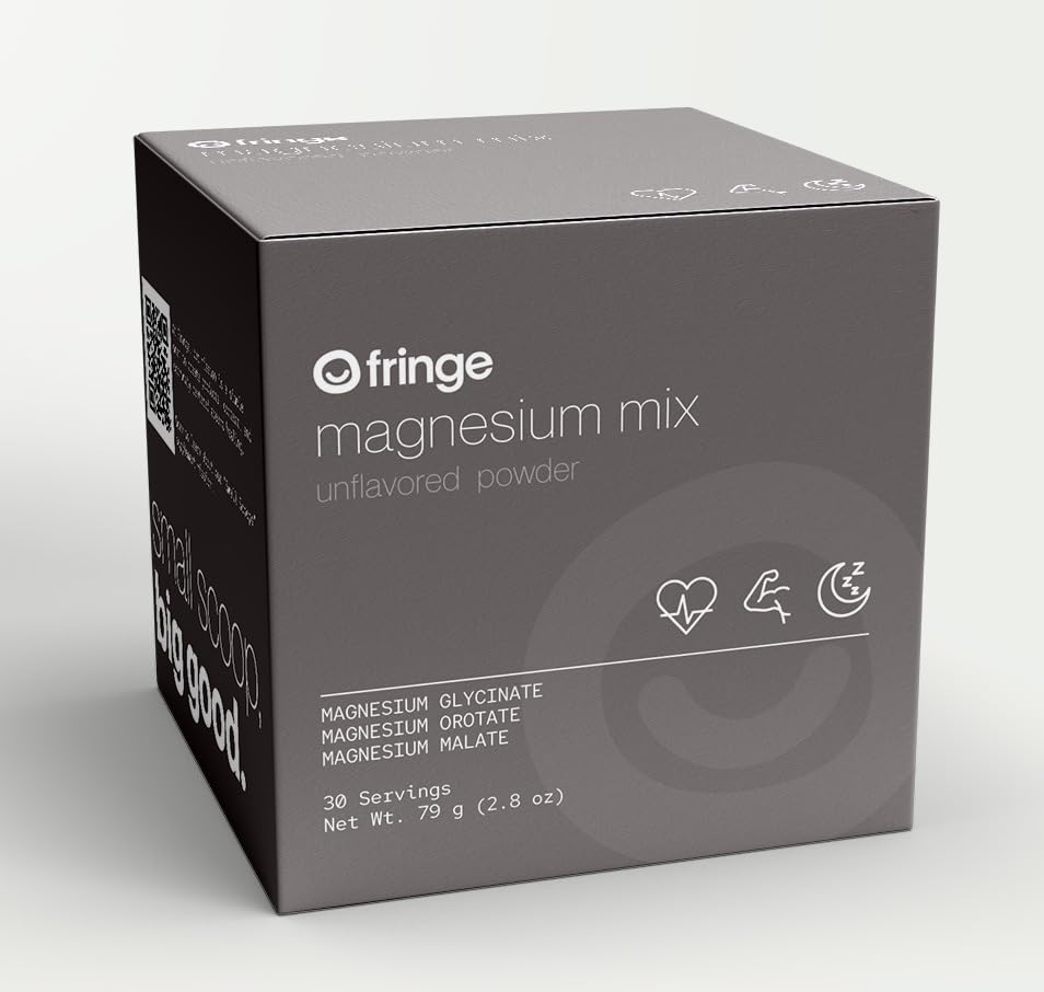 Fringe Magnesium Complex 79g back view with ingredients list
