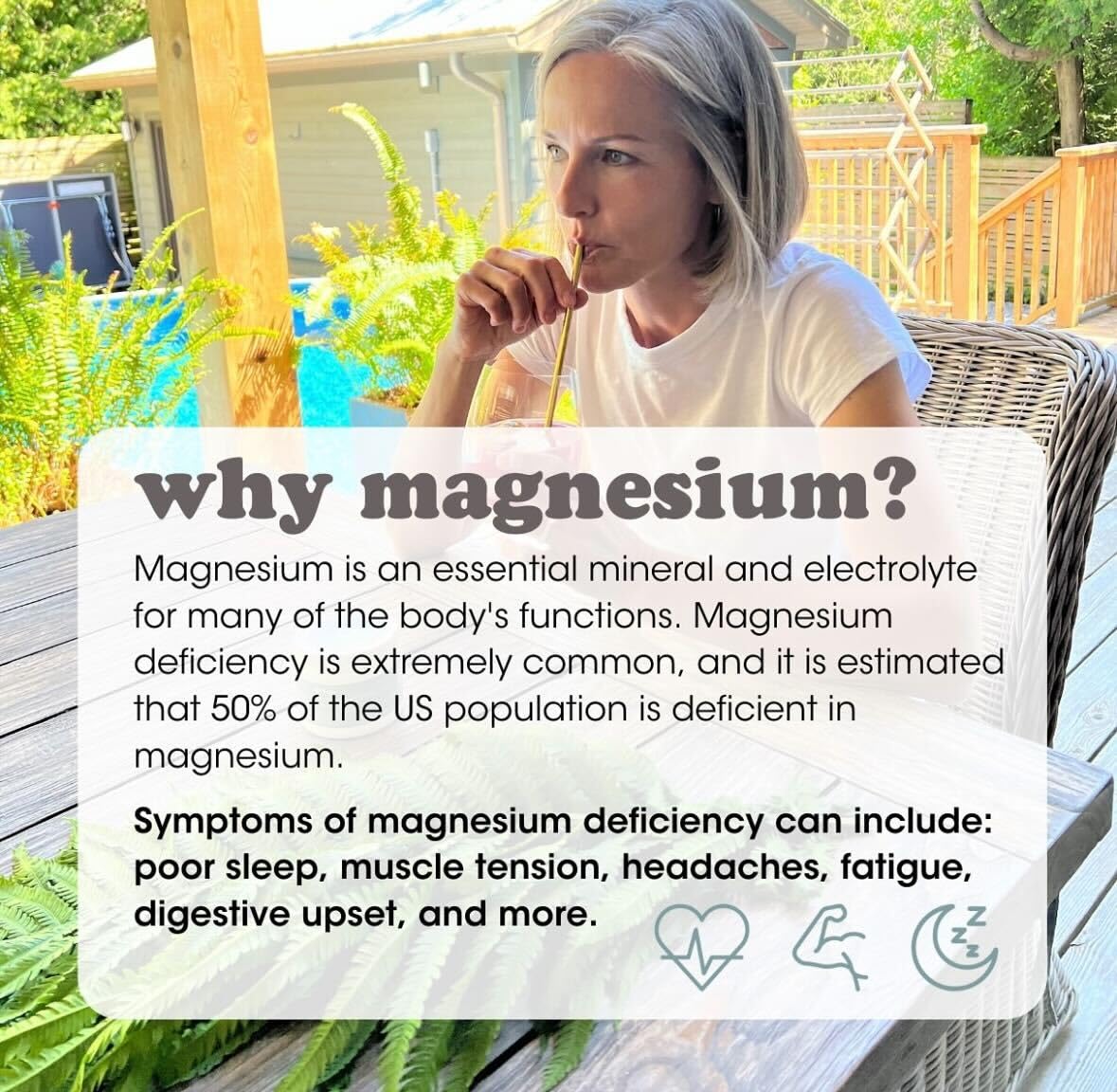 Fringe Magnesium Complex 79g serving suggestion in a glass