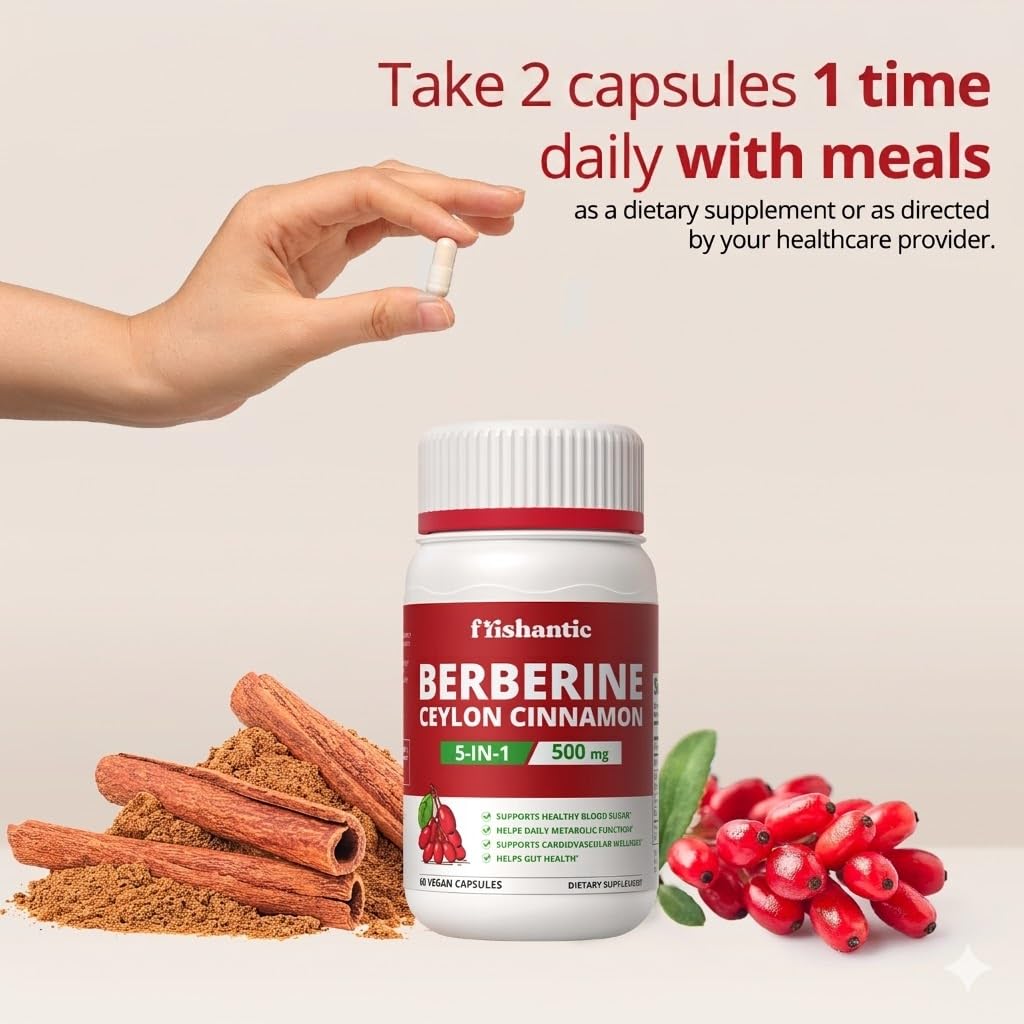 Frishantic Cinnamon Supplement bottle with ingredients list