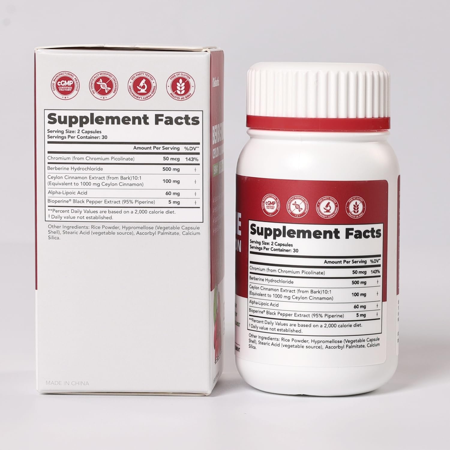 Frishantic Cinnamon Supplement packaging details