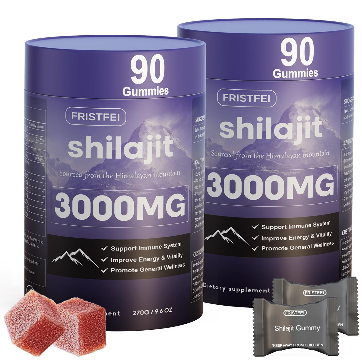 Fristfei Shilajit Gummies packaging front view