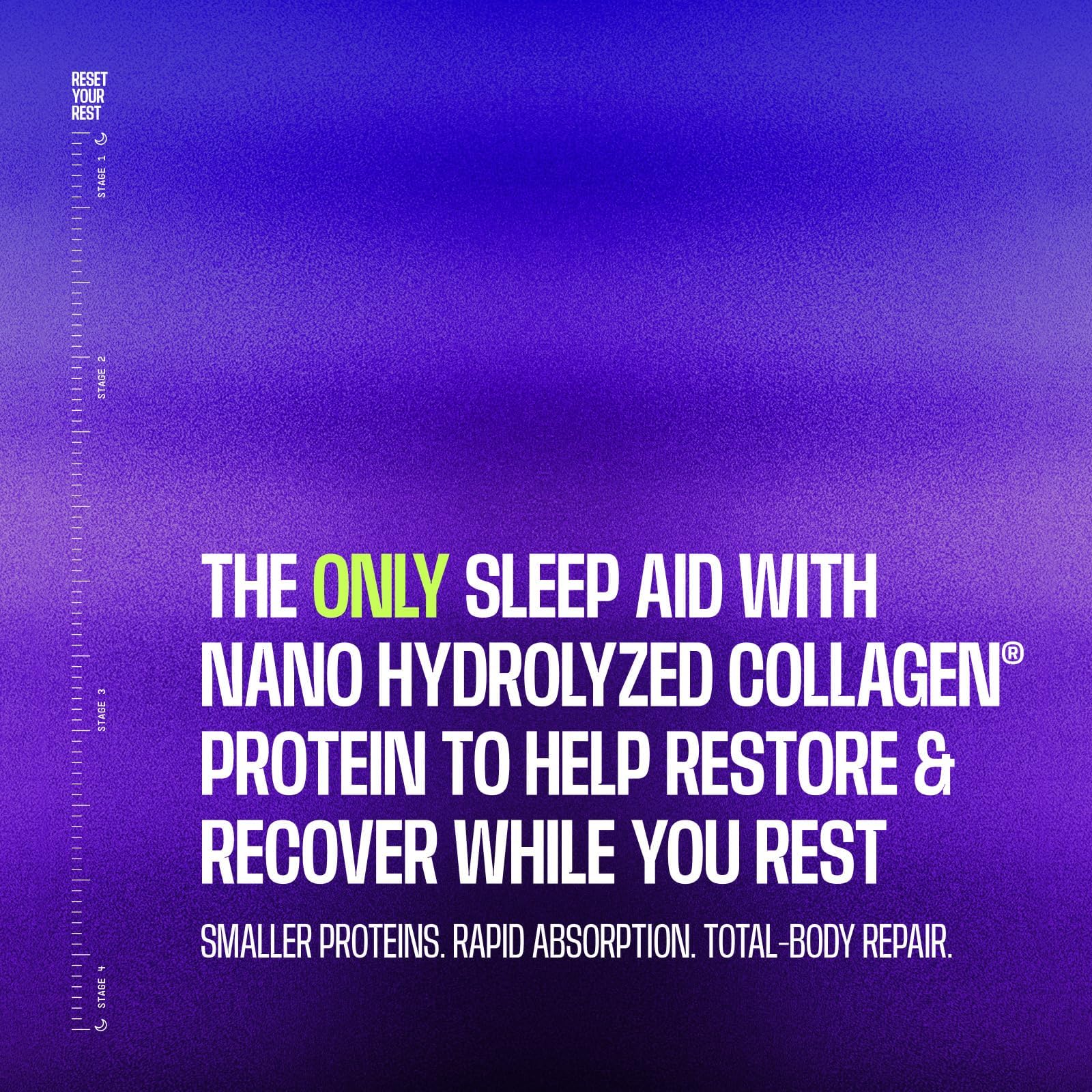Frog Fuel Reset Liquid Sleep Supplement Shot, Chamomile Honey, back view