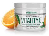 Front view of American Nutriceuticals Vitamin C Powder 231g packaging
