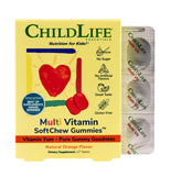 Front view of CHILDLIFE ESSENTIALS Multi Vitamin SoftChew Gummies packaging