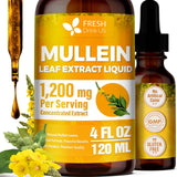 Front view of FRESHDRINKUS Mullein Extract Liquid 1200mg bottle
