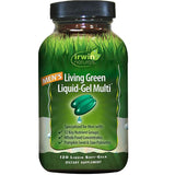 Front view of Irwin Naturals Living Green Liquid-Gel Multi for Men 113g