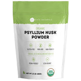 Front view of Kate Naturals Organic Psyllium Husk Powder 649g packaging