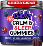 Front view of OH MY CHEWY Kids Magnesium Gummies 308g packaging