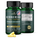 Front view of oliv Berberine Supplement 1250 mg bottle