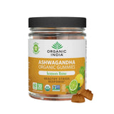 Front view of ORGANIC INDIA Ashwagandha Gummies packaging