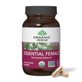 Front view of ORGANIC INDIA Essential Female Supplement 399g bottle