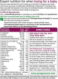 Front view of Pregnacare Conception packaging displaying tablets and capsules