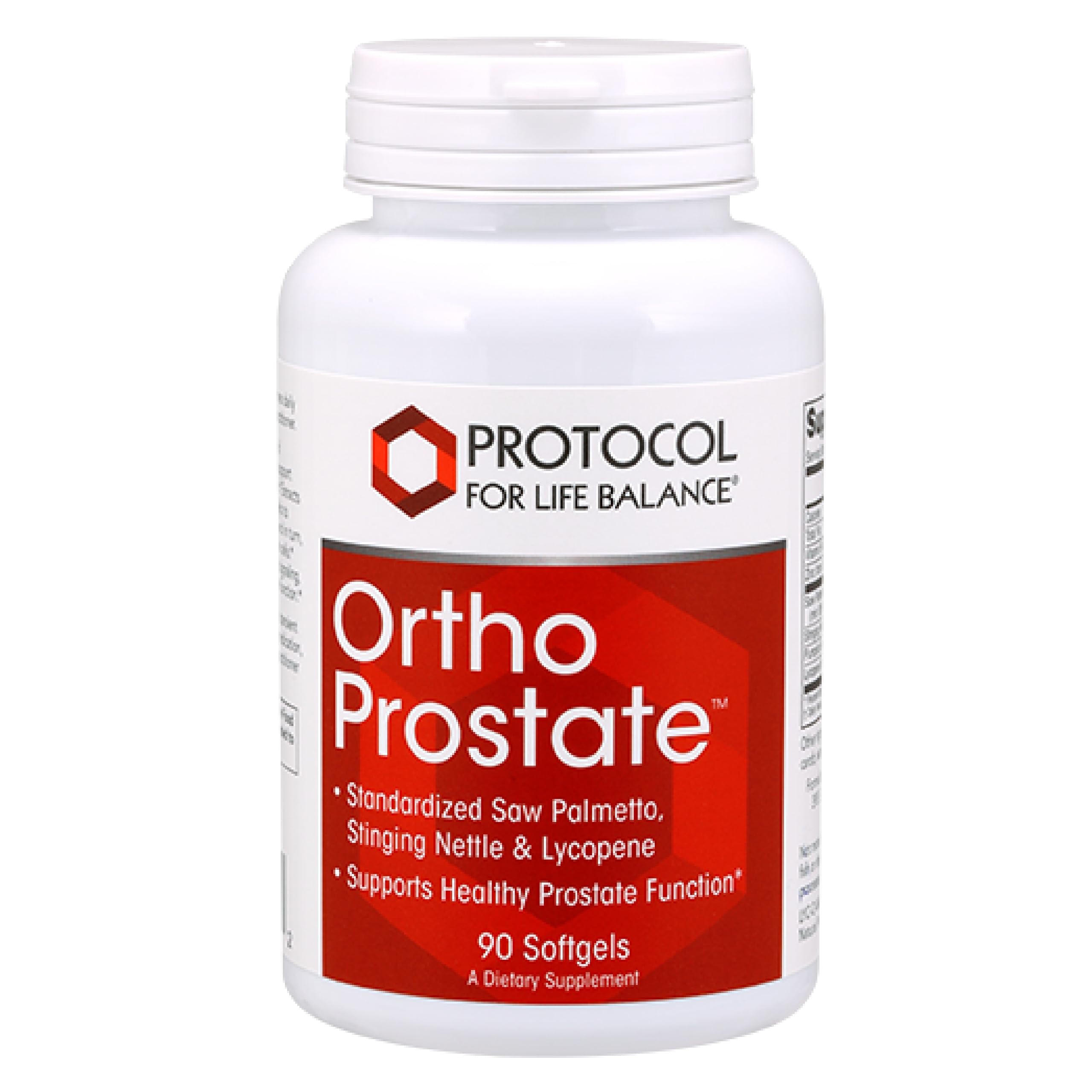 Front view of PROTOCOL FOR LIFE BALANCE Saw Palmetto Prostate Support 160mg softgel bottle