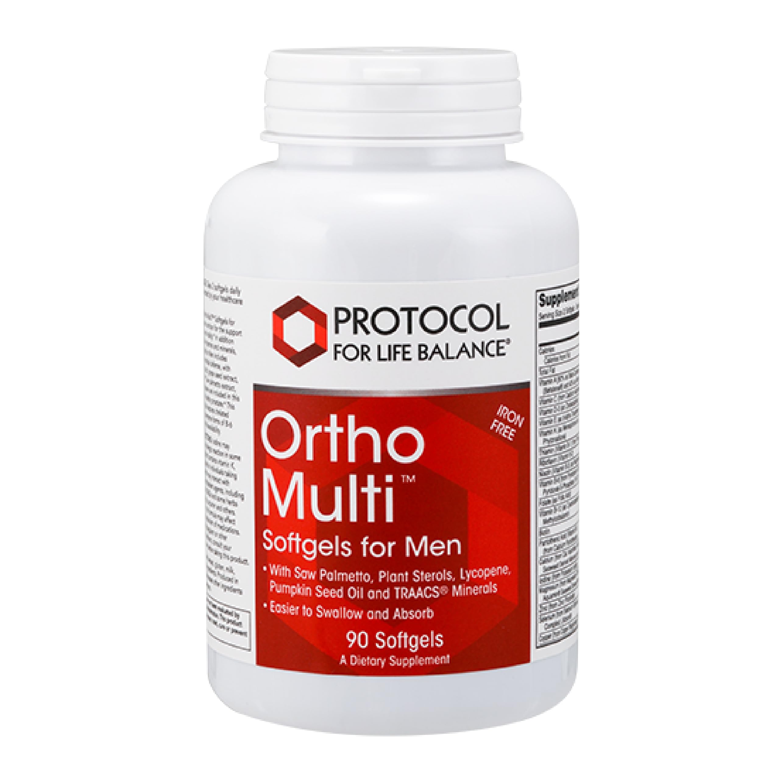 Front view of PROTOCOL FOR LIFE BALANCE Saw Palmetto supplement bottle