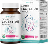 Front view of PURE CO Milk Thistle Lactation Support Supplement bottle