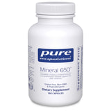 Front view of Pure Encapsulations Mineral 650 supplement bottle