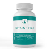 Front view of PURE ORIGINAL INGREDIENTS Betaine HCl Capsules bottle