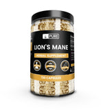 Front view of PURE ORIGINAL INGREDIENTS Lion's Mane Capsules packaging
